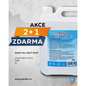 Bílý ocet 10% 5l - 2 + 1 ZDARMA