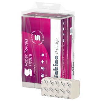 Ručník skládaný V 24x21cm, bílé, 2 vrstvé, 4032ks