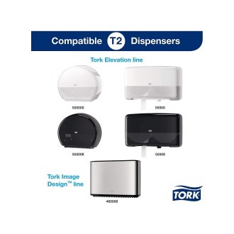 Tork 110255, Mini Jumbo, extra jemný 3-vrstvý toaletní papír 12 ks Premium, T2, 120m