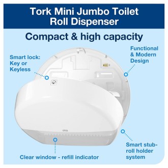 Tork 555000 zásobník na toaletní papír Mini Jumbo, systém T2