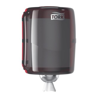 Tork 653008, Maxi zásobník na role se středovým odvíjením Červená/Černá, W2