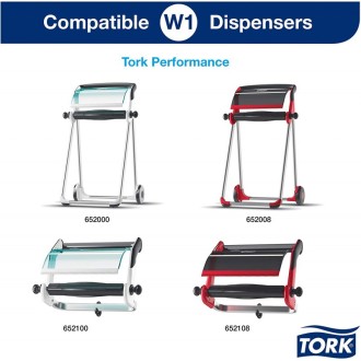 Tork Heavy-Duty 130072 papírová utěrka - malá kombi role modrá, návin 170 m, W1,W2, balení 2 role