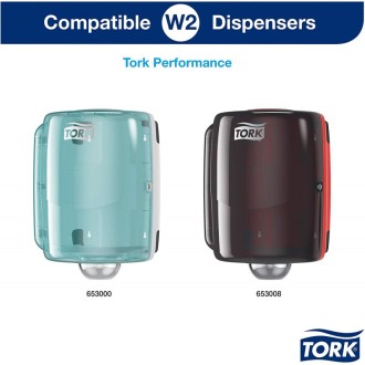 Tork Heavy-Duty 130072 papírová utěrka - malá kombi role modrá, návin 170 m, W1,W2, balení 2 role