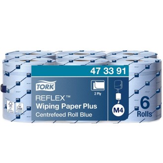 Tork Reflex 473391, utěrka 2 vrstvá se středovým odvíjením modrá, návin 151 m, M4, karton 6 rolí