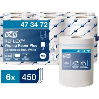 Tork Reflex 473472, 2 vrstvá utěrka středové odvíjení bílá, návin 120 m, M4, karton 6 rolí