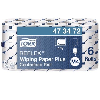 Tork Reflex 473472, 2 vrstvá utěrka středové odvíjení bílá, návin 120 m, M4, karton 6 rolí