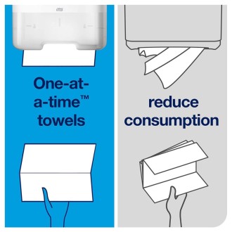 Tork Singlefold Flushable 290190 papírové ručníky splachovatelné bílé Advanced, H3