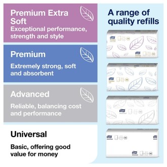 Tork Xpress Countertop 552200, zásobník na papírové ručníky Multifold bílý, H2