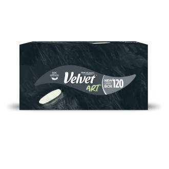 Velvet Art hygienické kapesníky v krabičce, 3 vrstvé, 120 ks