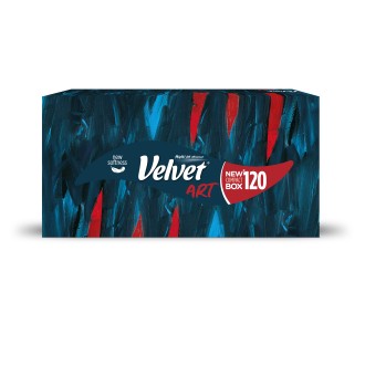 Velvet Art hygienické kapesníky v krabičce, 3 vrstvé, 120 ks